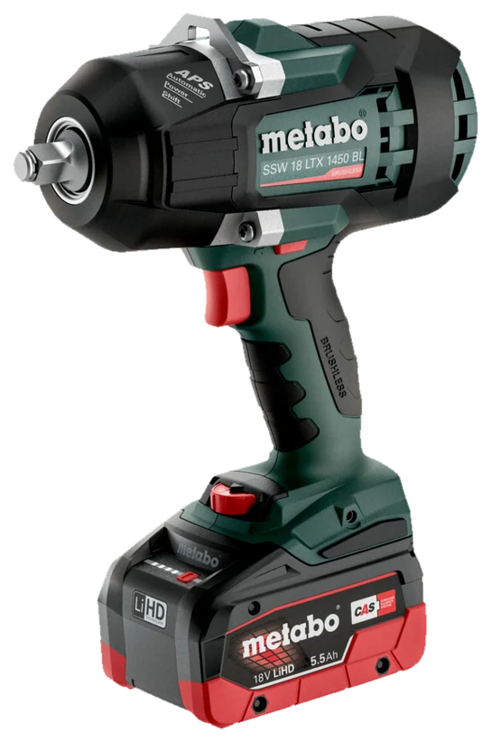 Metabo SSW 18 LTX 1450 BL, مفتاح ربط صدمي (شد بوكسات) (Impact Wrench)